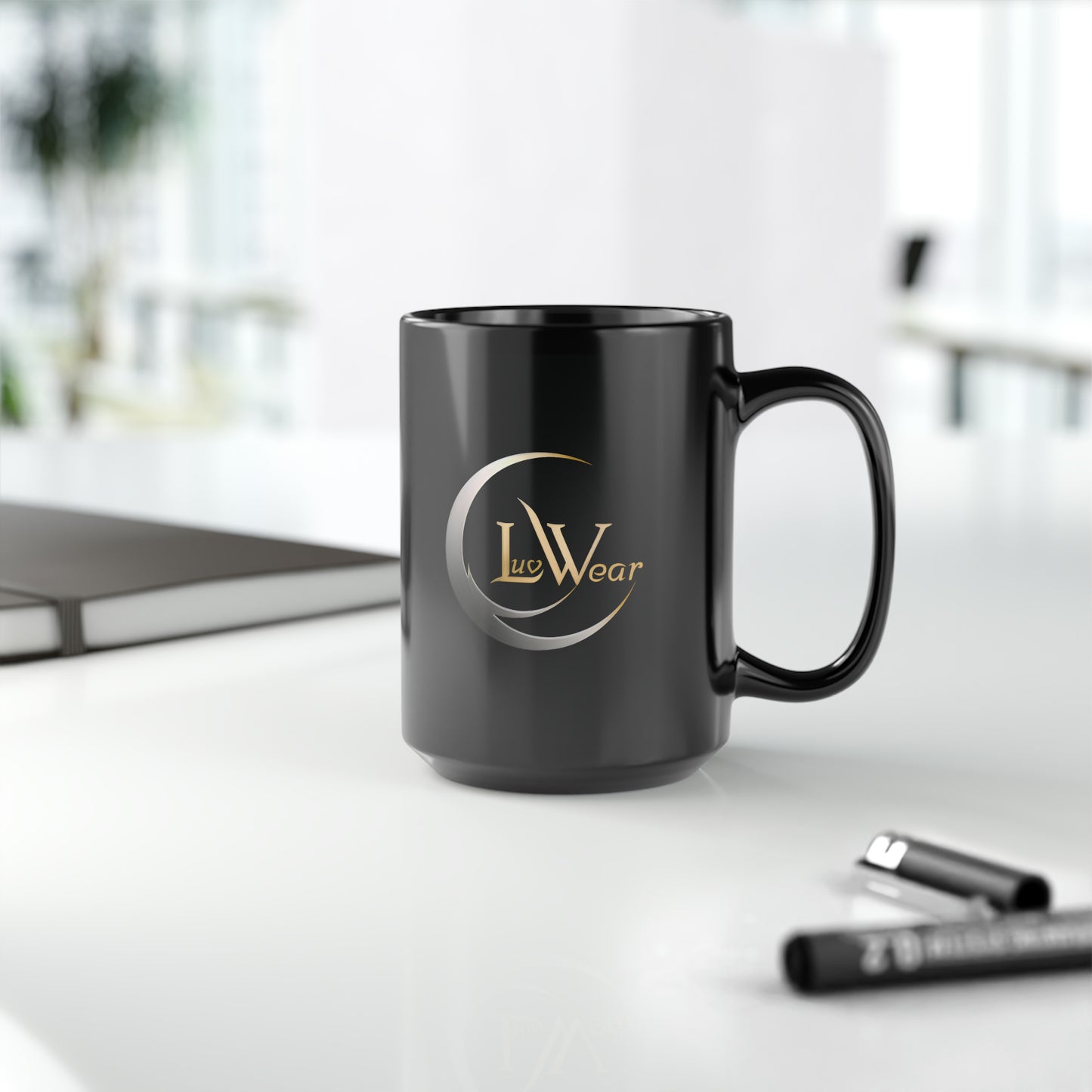 LuvWear Gold/Black Mug, 15oz